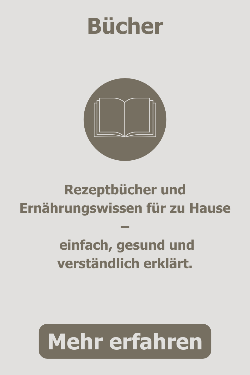 Bücher, Rezeptbücher und Ernährungswissen für zu Hause – einfach, gesund und verständlich erklärt